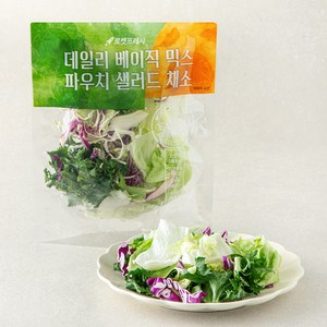 데일리 베이직 믹스 파우치 샐러드 채소, 80g, 1개, 1개입