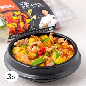 빽쿡 백종원의 애호박 고추장 찌개 밀키트 2인분, 575g, 3개