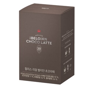 할리스 리얼 벨지안 초코라떼 분말스틱, 30g, 20개입, 1개