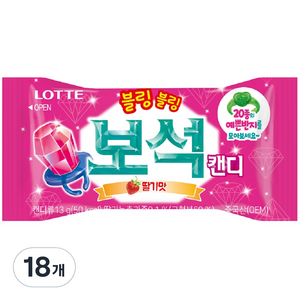 롯데웰푸드 블링블링 보석캔디, 13g, 18개