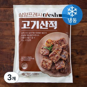 삼양프레시 고기산적 (냉동), 1kg, 3개