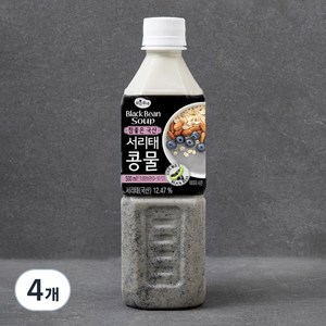 맑은물에 참좋은 국산 서리태콩물, 500ml, 4개