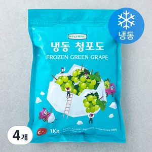 웰프레쉬 냉동 청포도, 1kg, 4개