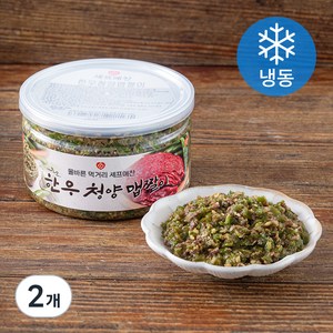 셰프애찬 한우 청양 맵짤이 (냉동), 400g, 2개