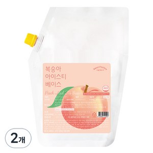 서울팩토리 복숭아 아이스티 베이스, 2kg, 2개