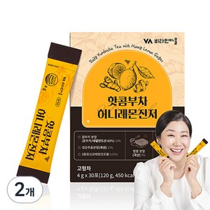 비타민마을 허니레몬진저 핫 콤부차, 4g, 30개입, 2개