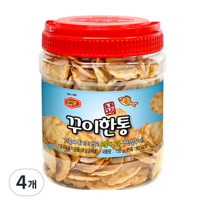 머거본 꾸이한통 어포스낵, 150g, 4개