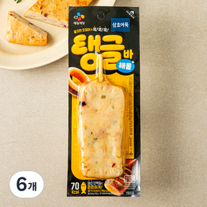 삼호어묵 탱글바 해물, 70g, 6개