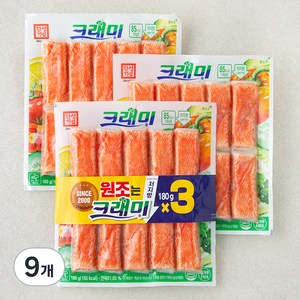 한성기업 크래미 맛살, 180g, 9개