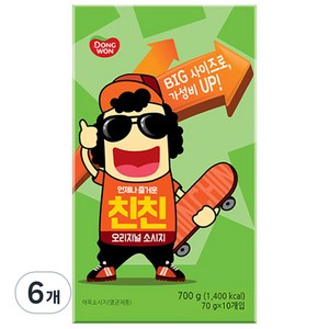 동원 친친 오리지널 소시지, 700g, 6개