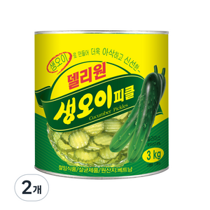 일미푸드 델리원 생 오이피클, 3kg, 2개