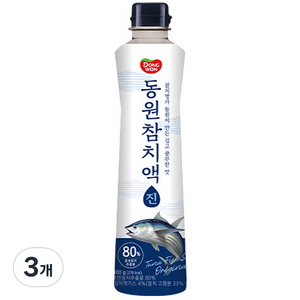 동원 참치액 진, 900g, 3개