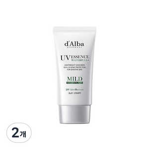 달바 워터풀 마일드 선크림 SPF50+ PA++++, 50ml, 2개