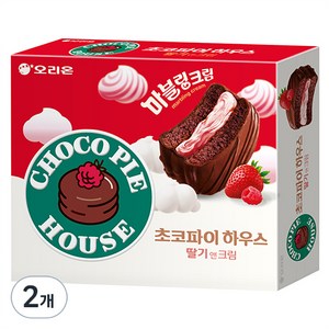 초코파이 하우스 딸기앤크림, 408g, 2개