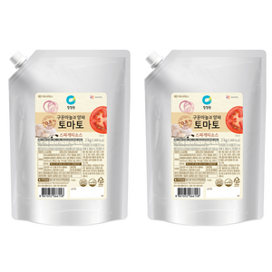 청정원 토마토 스파게티소스, 2kg, 2개