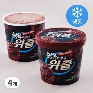 롯데웰푸드 위즐 칙촉 아이스크림 (냉동), 660ml, 4개