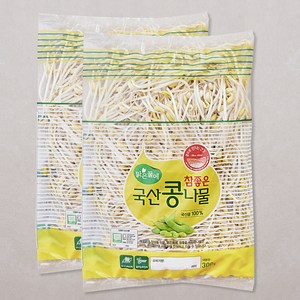 맑은물에 참좋은 국산콩나물, 300g, 2개