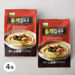 칠갑농산 들깨 칼국수 2인분, 387g, 4개