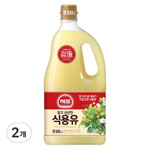 해표 콩기름 식용유, 1.5L, 2개