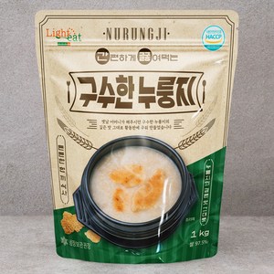 라이트잇 간편하게 끓여먹는 구수한 누룽지, 1kg, 1개