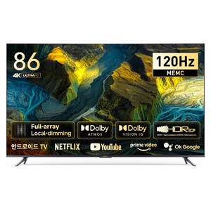 샤오미 4K UHD HDR TV Max, 217cm(86인치), L86M7-ESTWN, 벽걸이형, 방문설치