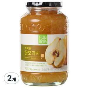 초록원 꿀모과차, 1kg, 2개입, 1세트