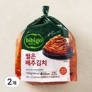 비비고 썰은배추김치, 1.8kg, 2개