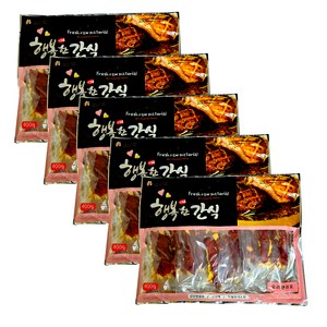 행복한간식 강아지 사사미 간식 400g, 오리 연어 포맛, 5개