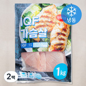 한강식품 IQF 닭가슴살 (냉동), 1kg, 2팩