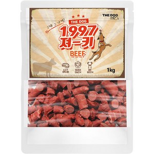 더독 1997 져키 강아지 간식, 비프맛, 1kg, 1개