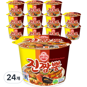 오뚜기 진짬뽕 컵라면 115g, 24개