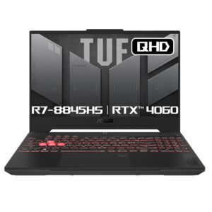 에이수스 2024 TUF GAMING A15 라이젠7 라이젠 8000 시리즈 지포스 RTX 4060, Mecha Gay, 512GB, 16GB, WIN11 Home, FA507UV-HQ095W