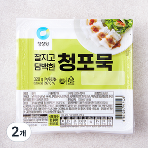 청정원 청포묵, 320g, 2개