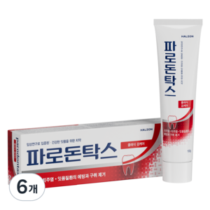 파로돈탁스 클래식 검케어 치약, 100g, 6개