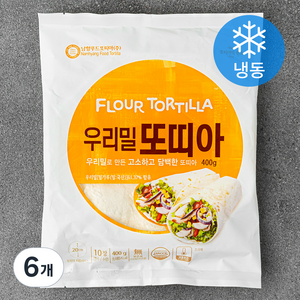 남향푸드또띠아 우리밀 또띠아 10장 (냉동), 6개, 400g