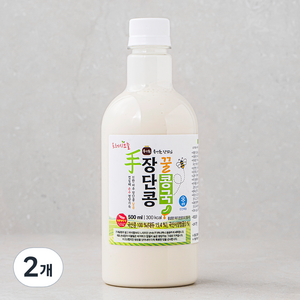 프레시오늘 신선냉장 장단콩 꿀콩국, 500ml, 2개