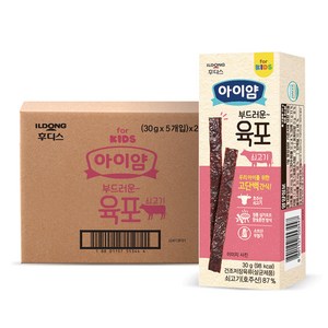 아이얌 부드러운 육포, 쇠고기맛, 30g, 10개