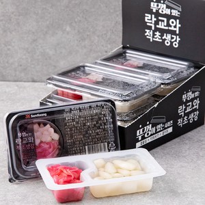 삼광 뚜껑이 있는 락교와 적초생강, 60g, 6개