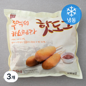 오뗄 추억의 카스테라 핫도그 (냉동), 1.25kg, 3개