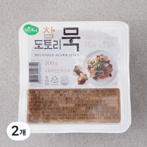 맑은물에 참 도토리묵, 500g, 2개