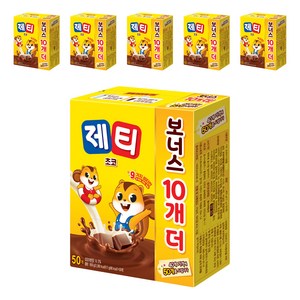 제티 동서 쵸코렛맛 분말, 17g, 50개입, 6개