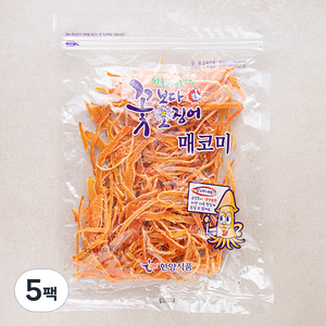 한양식품 꽃보다 오징어 매코미, 200g, 5팩