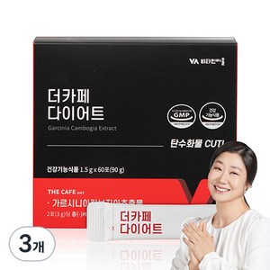 비타민마을 더카페 커피 가르시니아 다이어트보조제 60p, 90g, 3개