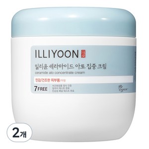 일리윤 세라마이드 아토 집중 크림 무향, 500ml, 2개