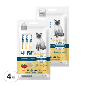 시니멀 캣수프 유리너리 5스틱, 연어맛, 50g, 4개