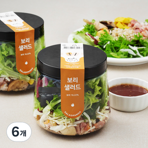 세끼판다 보리 샐러드, 185g, 6개