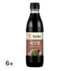 청정원 햇살담은 국간장, 500ml, 6개