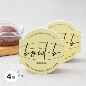 볼비 두유 그릭요거트 초코, 100g, 4개