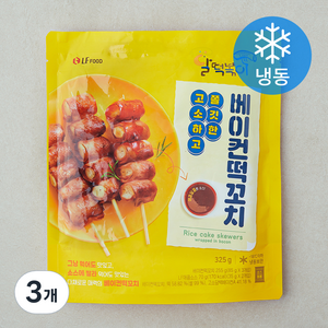 달떡볶이 베이컨 떡꼬치 (냉동), 325g, 3개