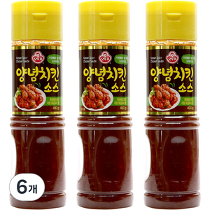 오뚜기 양념치킨 소스, 490g, 6개